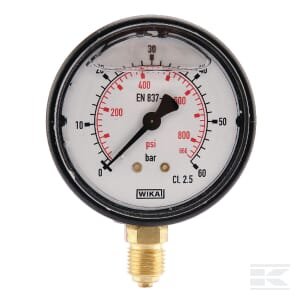 Manometras Ø63 0–60 bar 1/4" apatinis pajungimas MA6360L04PLGF