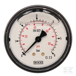 Manometras Ø63, 0–6 bar, 1/4", galinis pajungimas MA636B04PLGF