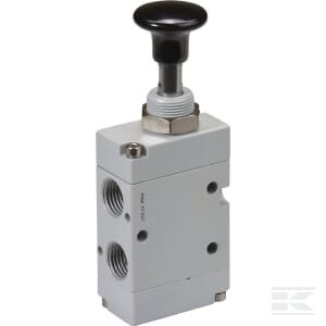 Svirtinis vožtuvas 3/2, mygtukinis, 1/4" MAB32B14
