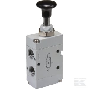 Svirtinis vožtuvas 3/2, mygtukinis, 1/4" MAB32M14NC