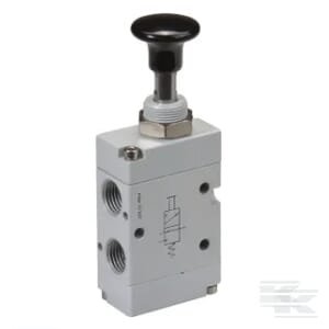 Svirtinis vožtuvas 3/2, mygtukinis, 1/8" MAB32M18NC