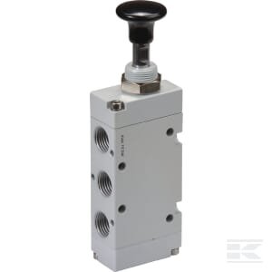 Svirtinis vožtuvas 5/2, mygtukinis, 1/4" MAB52B14