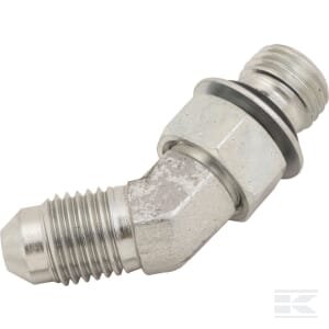 Kampinė jungtis M/M 7/16 JIC x 7/16 UNF RIU4507