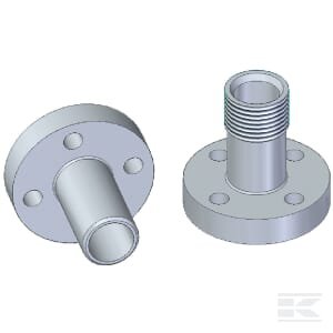 Tiesus siurblio flanšas 1DPS12
