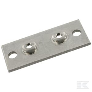 Dviejų skylių plokštelė nerūdijančio plieno Gr.4 RS9414RVS