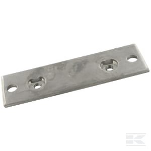 Dviejų skylių plokštelė nerūdijančio plieno Gr.5 RS9415RVS