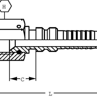 Presuojama mova 4SH-DN40-1.7/8" UNF DKJH4030G2