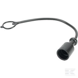 Apsauginis dangtelis 1/4" PVC juodas TF14N