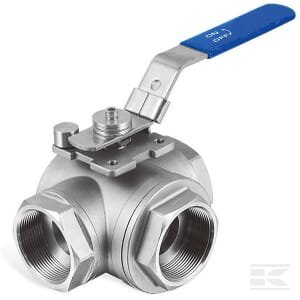 Rutulinis vožtuvas 3 krypčių L nerūdijančio plieno 1/4'' BV3L14FSS