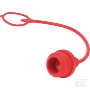 Apsauginis dangtelis PVC raudonas 1" ANV mot. TMA1R