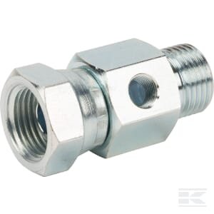 Perėjimas M/F 1/2" su matavimo jungtimi 1/8" BSP VNBW08M02