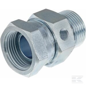 Perėjimas M/F 1" su matavimo jungtimi 1/8" BSP VNBW16M02