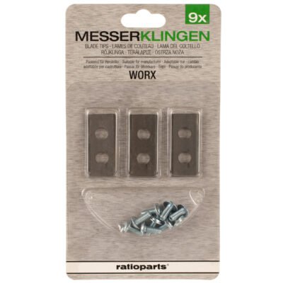 Worx peilių komplektas su varžtais 9 rink.