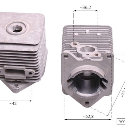 Cilindras NAC 33 mm WLBC260 „market“ tipo trimeriams