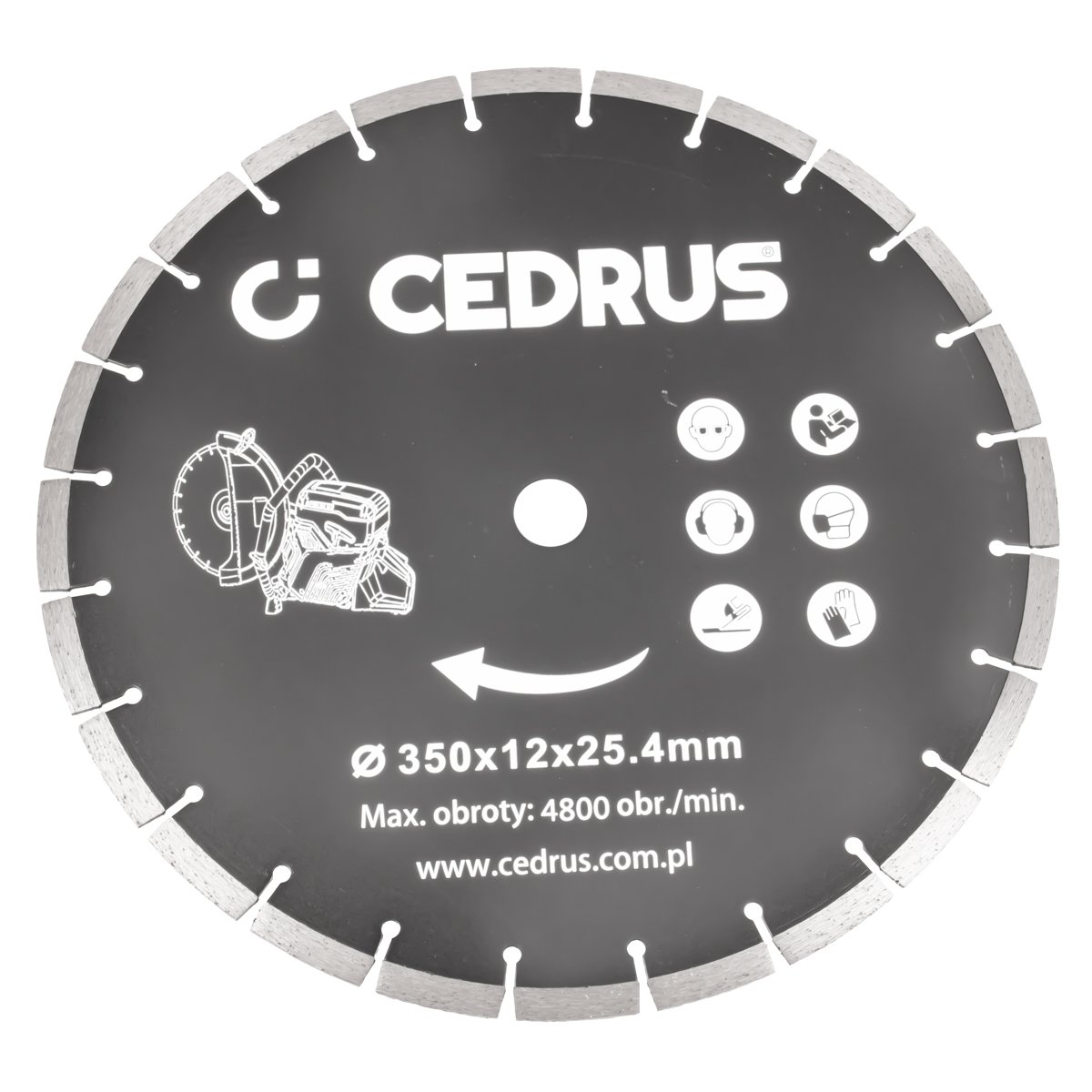Pjovimo diskas Cedrus pjaustyklė CEDPC350