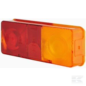 Žibinto stiklas, geltonas/raudonas, stačiakampis, galinis/dešinė (RH), Hella 9EL112741001