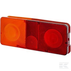 Žibinto stiklas, raudonas/skaidrus/geltonas, galinis/kairė (LH), Hella 9EL116844001