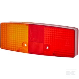 Žibinto stiklas, raudonas/skaidrus/geltonas, galinis/kairė (LH), Hella 9EL118697001