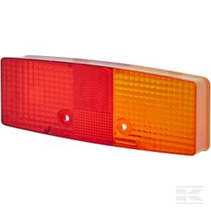 Žibinto stiklas, geltonas/raudonas, stačiakampis, galinis/dešinė (RH), Hella 9EL118701001