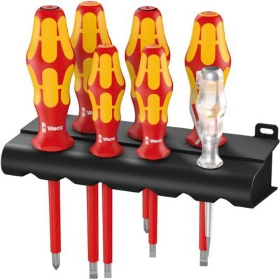 160 i/165 i/7 Rack screwdriver set Kraftform Plus series 100 160 i/165 i/7 Kraftform Plus 100 serijos atsuktuvų rinkinys su laikikliu SC006148