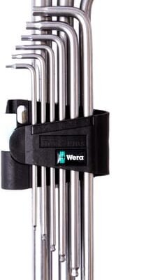 3950 PKL Angle screwdrivers set 9pcs 3950 PKL kampinių šešiakampių atsuktuvų rinkinys, 9 dalys SC3950PKL9