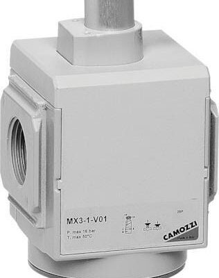 3/2 kelio izoliacinis vožtuvas MX2-1/2, rankinis valdymas MX212V01