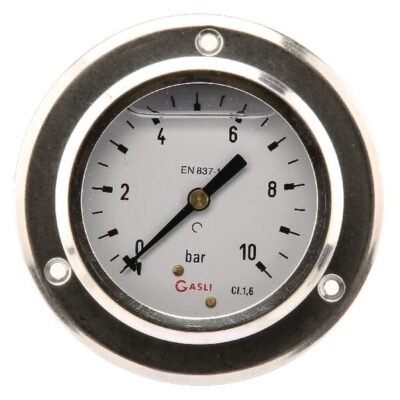 Skydinis slėgio manometras su glicerino užpildu MA63400P04SSGF