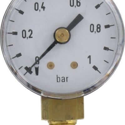 Apačioje jungiamas slėgio manometras, sausas MA401L02ST