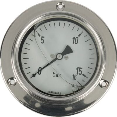 Skydinis slėgio manometras, sausas MA10016P08SS