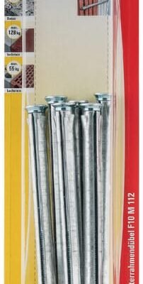 Lango rėmo kaiščiai su F-M dangteliais, blisteris F10M112K