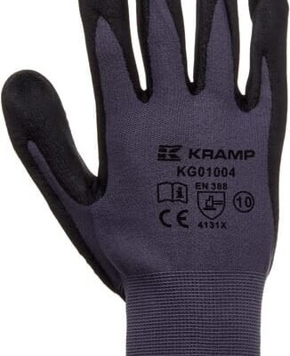 Nitrilinės putų pirštinės su PVC sukibimo danga 1.004 KG0100406