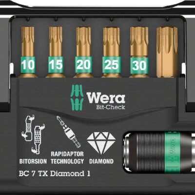 Bit-Check 7 Diamond 1 Bit-Check 7 Diamond 1 antgalių rinkinys 05057416001WERA