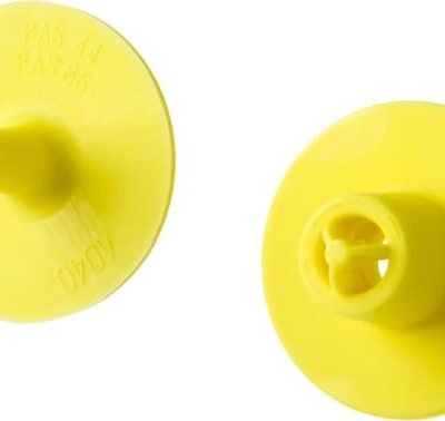 Yellow ear tag set M6S - BTM 61612001