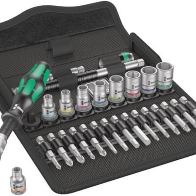 8100 SA 9 Zyklop Speed Ratchet Set, 1/4" drive, imperial 8100 SA 9 Zyklop Speed terkšlinio rakto rinkinys, 1/4", colinis 05004019001WERA