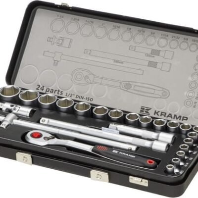 1/2" galvučių rinkinys, 24 dalių, colinis 1804924024IKR