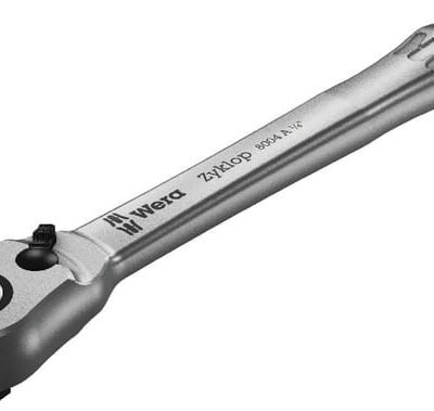 8004 A Zyklop pilnai metalinė 1/4" terkšlė su perjungimo svirtimi DP004004