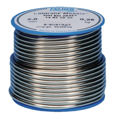 Alavo lydmetalis S-Sn97Ag3 2 mm 100 g WP14952010