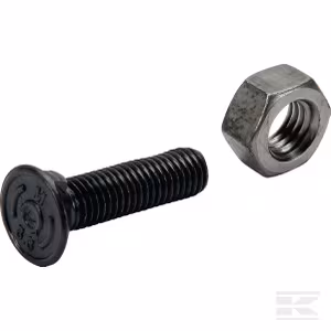 Plūgo varžtas ir veržlė M10x40, 2 Nib Din11014 kl. 8.8 10402N