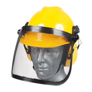 Apsauginis šalmas su tinkleliu komplektas 3 dalių