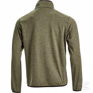 Vyriški fliso marškinėliai su pusiniu užtrauktuku, alyvuogių spalvos KW5011001802044