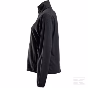 Moteriški fliso marškinėliai su pusiniu užtrauktuku, tamsiai pilki KW5011101811046