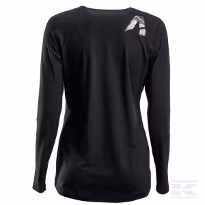 Moteriški marškinėliai ilgomis rankovėmis, juodi KW507102201034