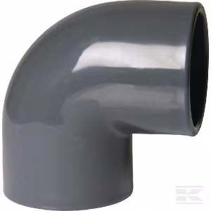 PVC alkūnė 90° 50x50mm 7050595GP