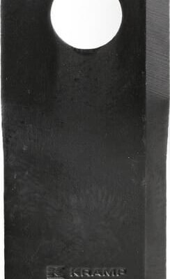 Kairysis šienapjovės peilis (LH), 126 × 47 × 4 mm, ovali skylė 23,0 × 20,5 mm, tinka Taarup, 25 vnt. pakuotė, KT5611090001