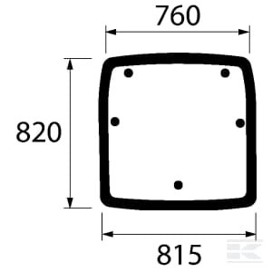 Stogo liuko stiklas 01064760N