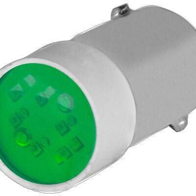 LED lemputė 240V BA9s žalia New-Elfin 010BA9SLV220