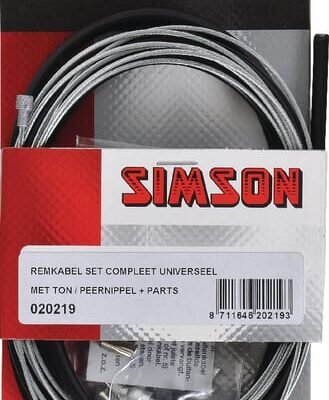 Pilnas universalus stabdžių troso komplektas 020219SIM
