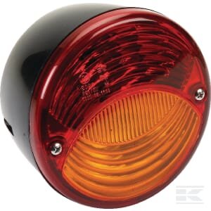 Galinė lempa, apvali, raudona/geltona, tvirtinama varžtais, Ø115mm, Cobo 211930000