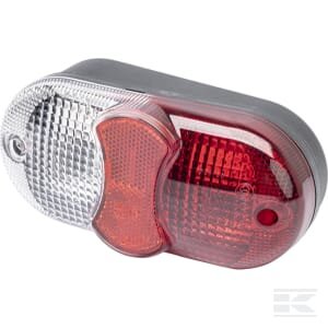 Galinė lempa kairė (LH), apvali, 12/24V, geltona/raudona, tvirtinama varžtais, 162.5x, AMP kištukas, Cobo 212440000