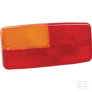 Lempos stikliukas, raudona/gintarinė, stačiakampis, galinis/kairys, Cobo 2280210